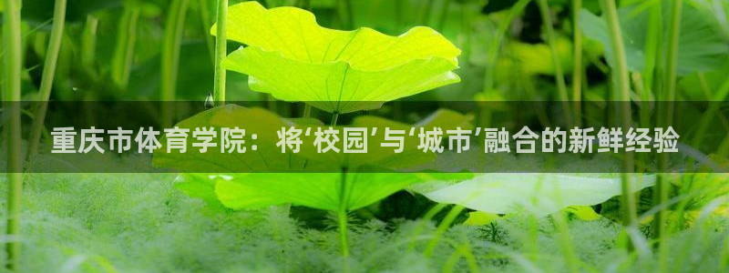 米兰体育：重庆市体育学院：将‘校园’与‘城市’融合的新鲜经验