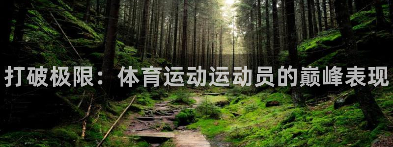 米兰体育下载：打破极限：体育运动运动员的巅峰表现
